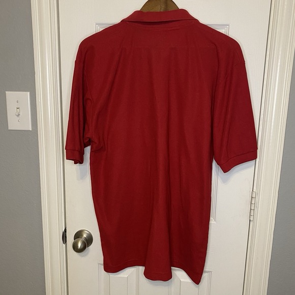 Lacoste Polo Shirt Top Collared Red Short Sleeve Men's XL - Picture 3 of 4